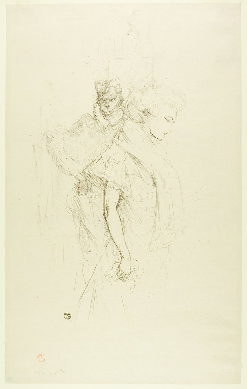 Bílý a černý od Henri de Toulouse Lautrec