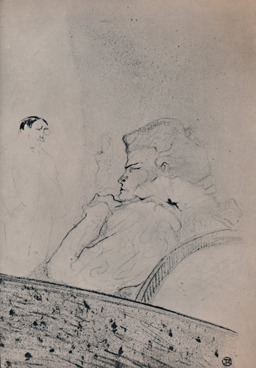 Brandes v její šatně, kolem roku 1895, 1946 od Henri de Toulouse Lautrec