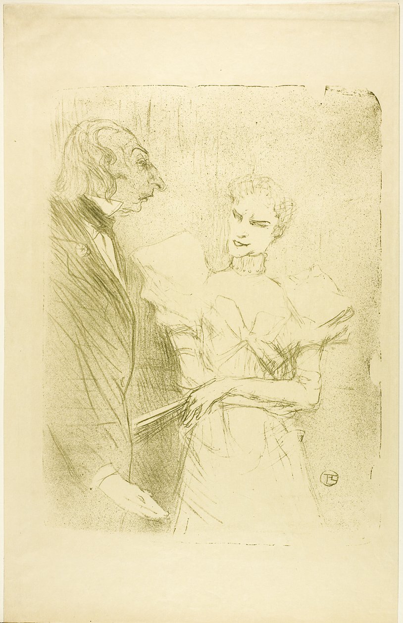 Brandès a Leloir, v Les Cabotins od Henri de Toulouse Lautrec
