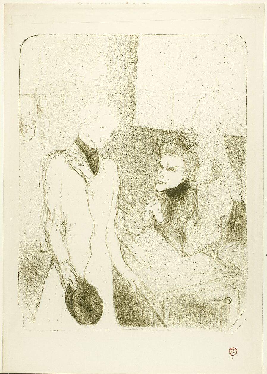 Brandès a le Bargy, v Les Cabotins od Henri de Toulouse Lautrec