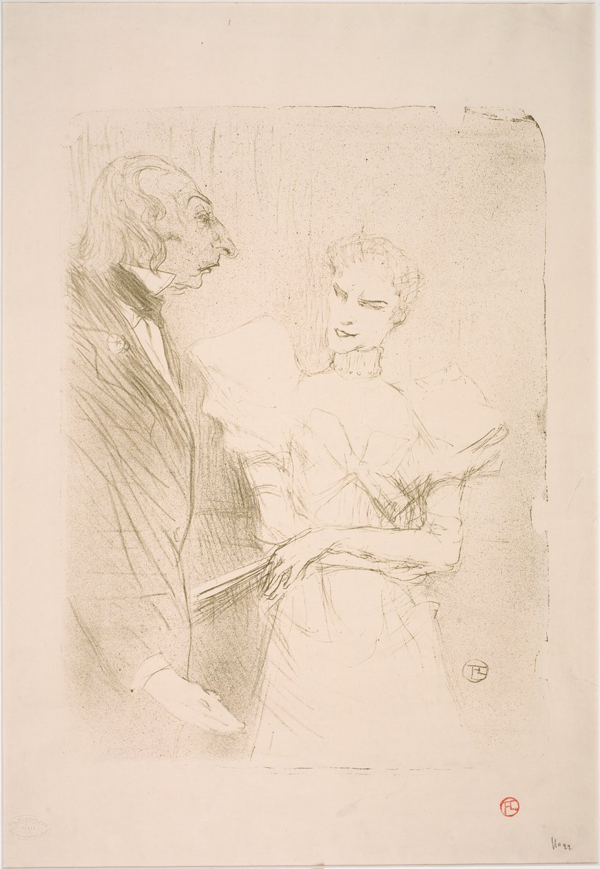 Brandès a Leloir, v Cabotins od Henri de Toulouse Lautrec
