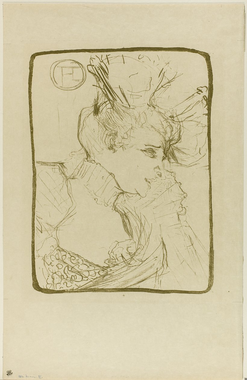 Busta mademoiselle Marcelle Lender od Henri de Toulouse Lautrec
