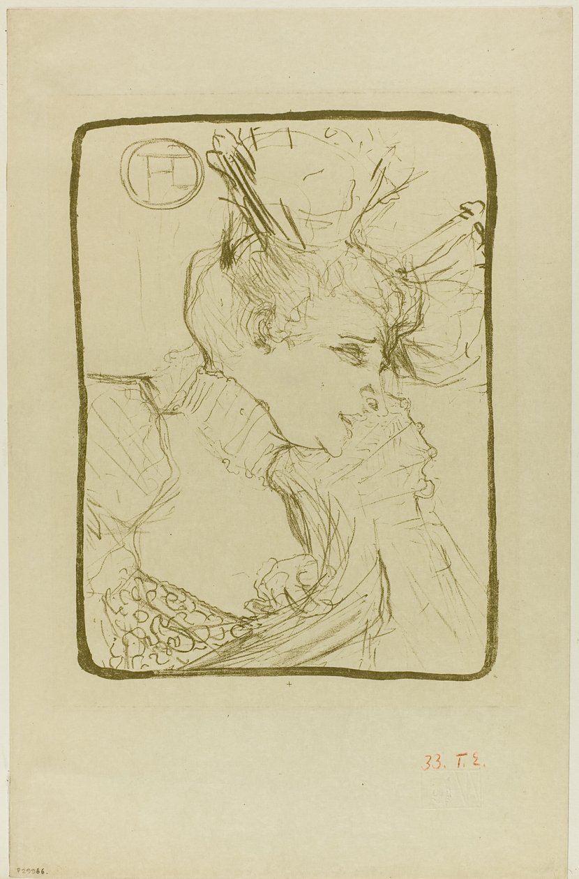 Busta mademoiselle Marcelle Lender od Henri de Toulouse Lautrec