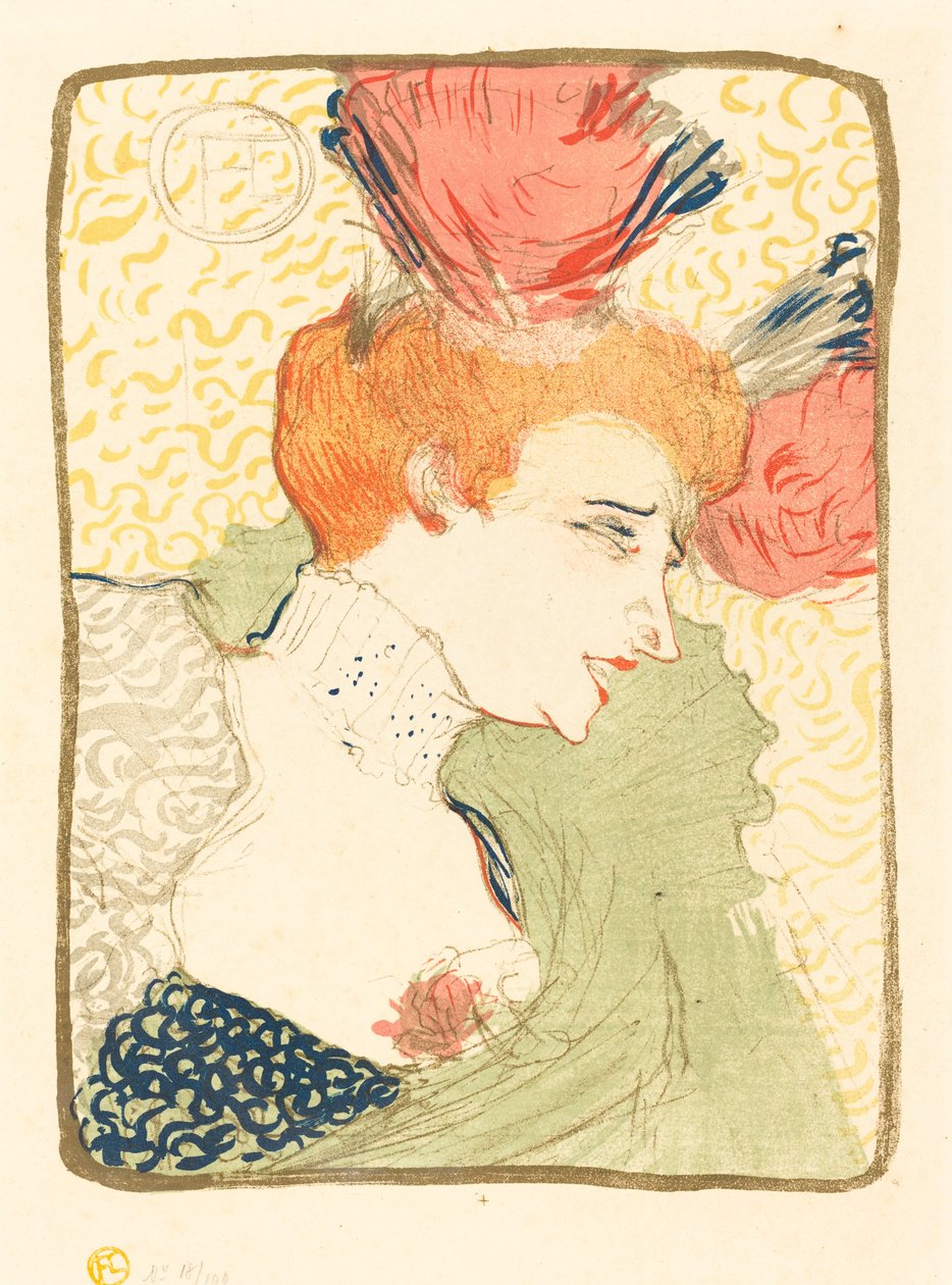 Busta Mlle. Marcelle Lender Mlle. Marcelle Lender, busta, 1895. od Henri de Toulouse Lautrec