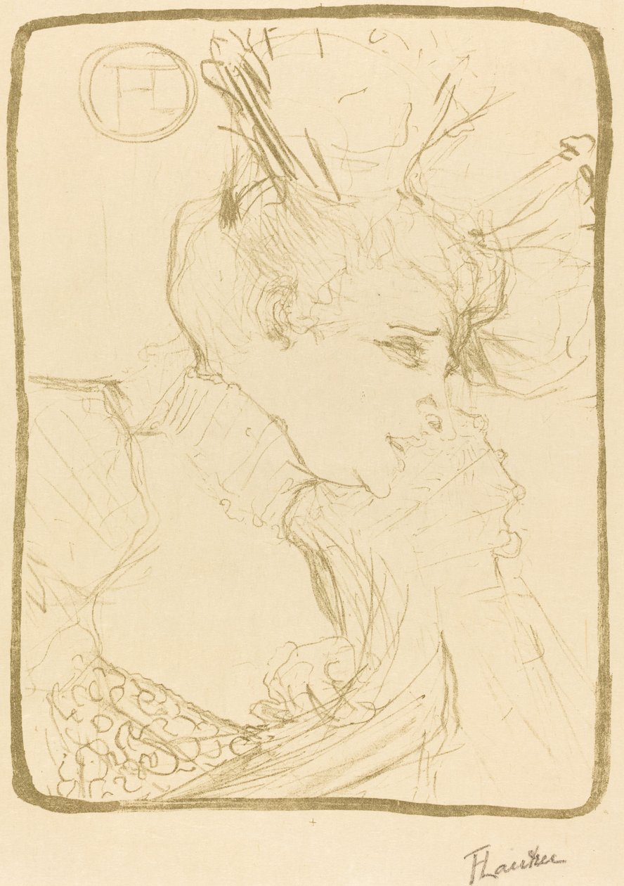 Busta Mlle. Marcelle Lender Mlle. Marcelle Lender, busta, 1895. od Henri de Toulouse Lautrec