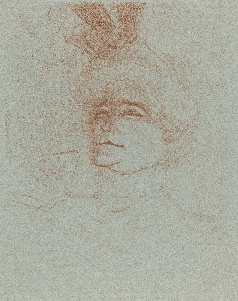 Busta Mlle. Marcelle Lender, o tři čtvrtiny od Henri de Toulouse Lautrec