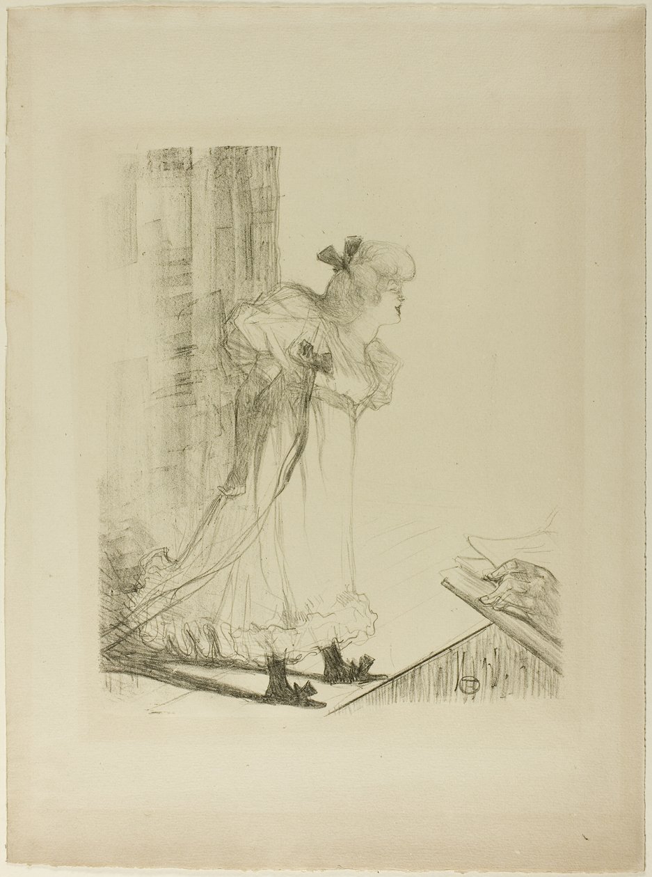 Kabaretní zpěvačka od Henri de Toulouse Lautrec