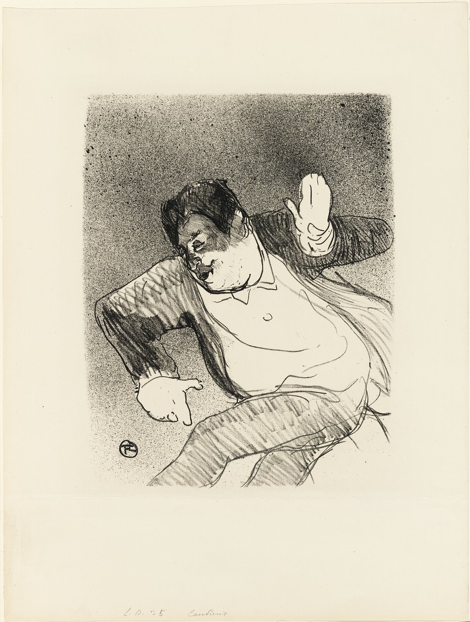 Caudieux v Petit Casino, z Le Café-Concert od Henri de Toulouse Lautrec
