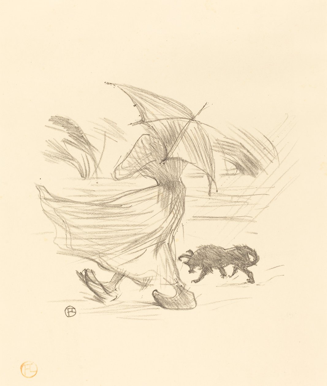 co říká déšť od Henri de Toulouse Lautrec