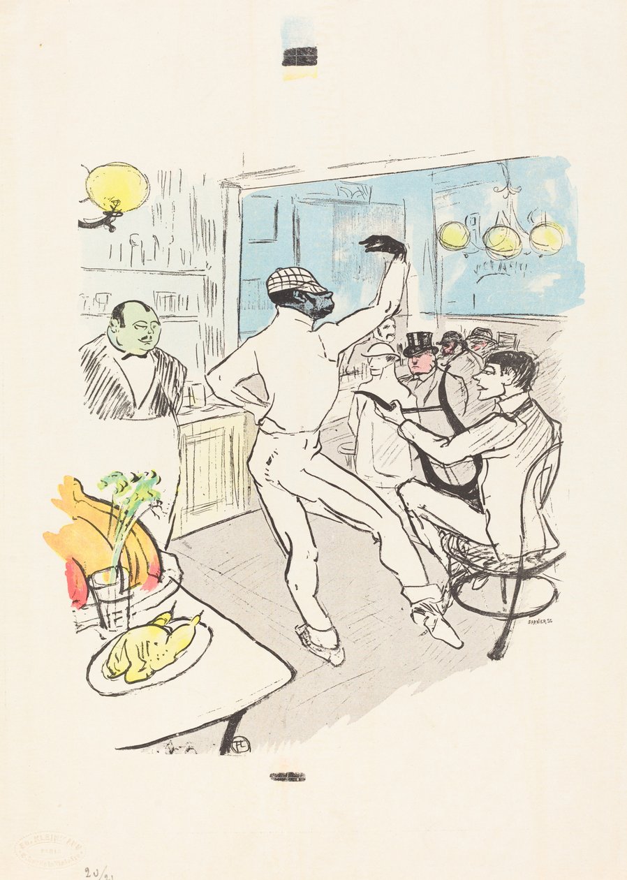 Čokoládový tanec v Achille Baru od Henri de Toulouse Lautrec