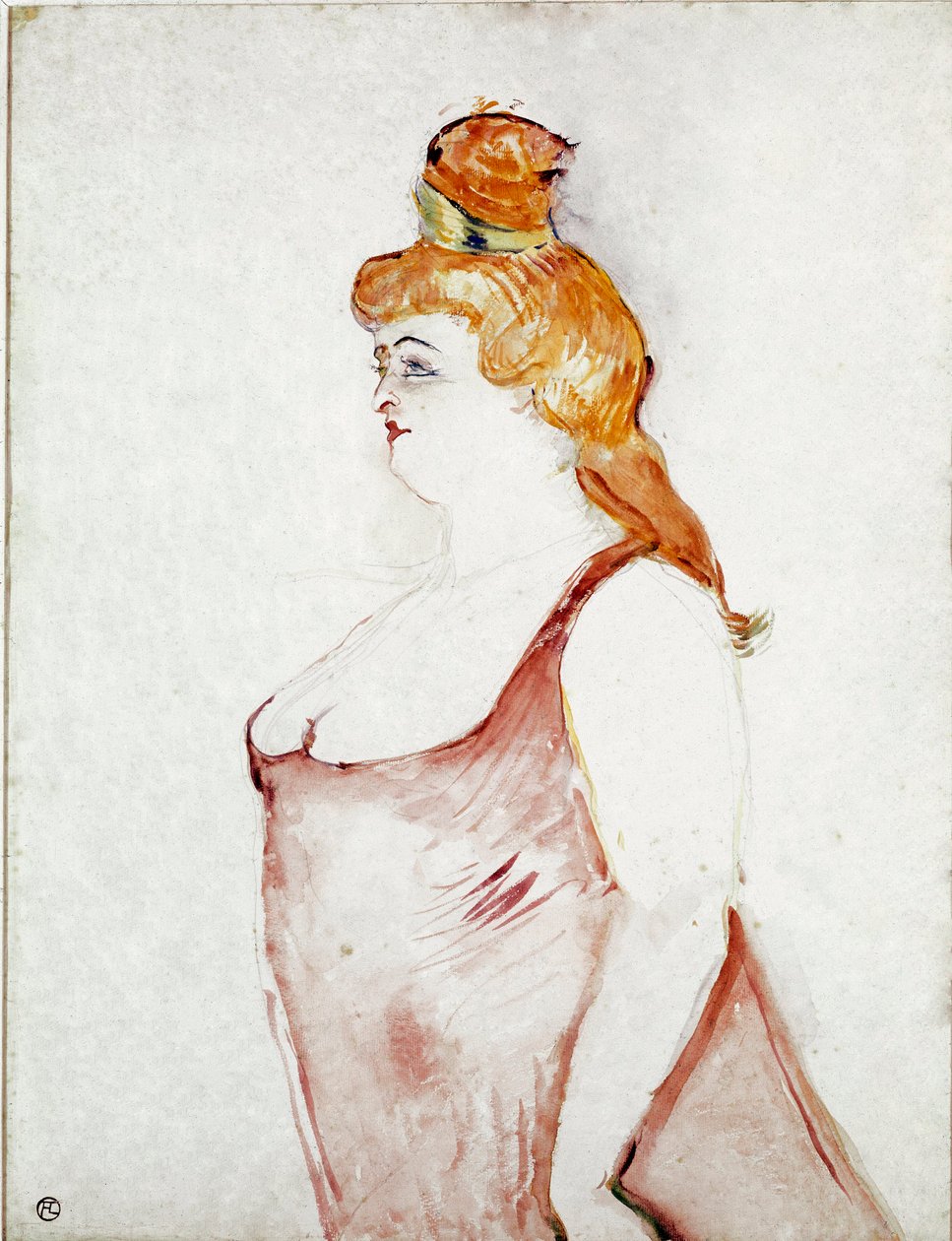 Cocyte v „Krásné Helene““. Kresba Henri de Toulouse-Lautrec (Toulouse Lautrec od Henri de Toulouse Lautrec