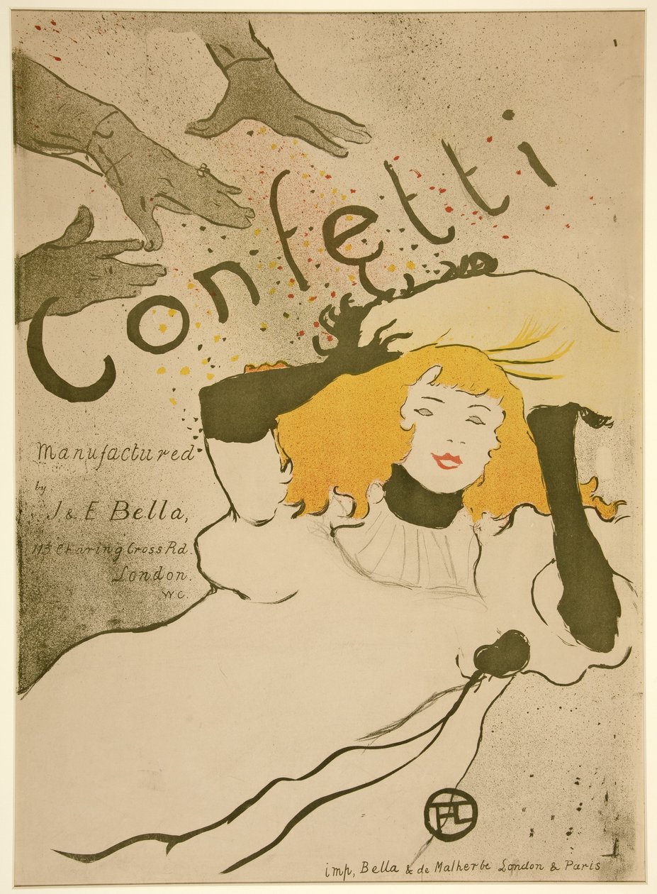 Konfety, hospoda. 1894 (barevné lito) od Henri de Toulouse Lautrec