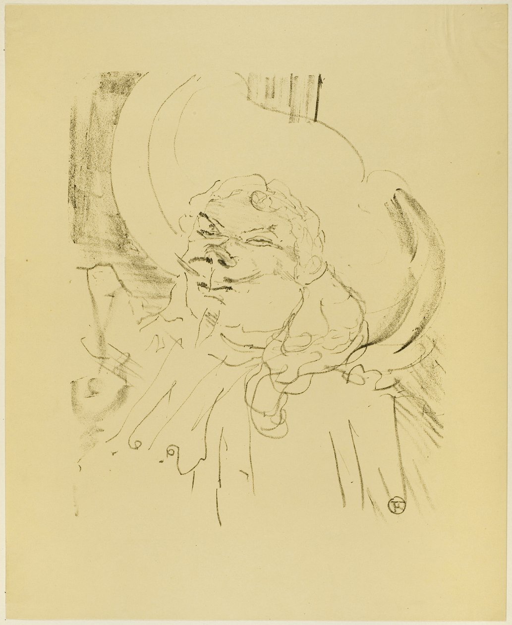 Coquelin starší, z Treize Lithographies od Henri de Toulouse Lautrec