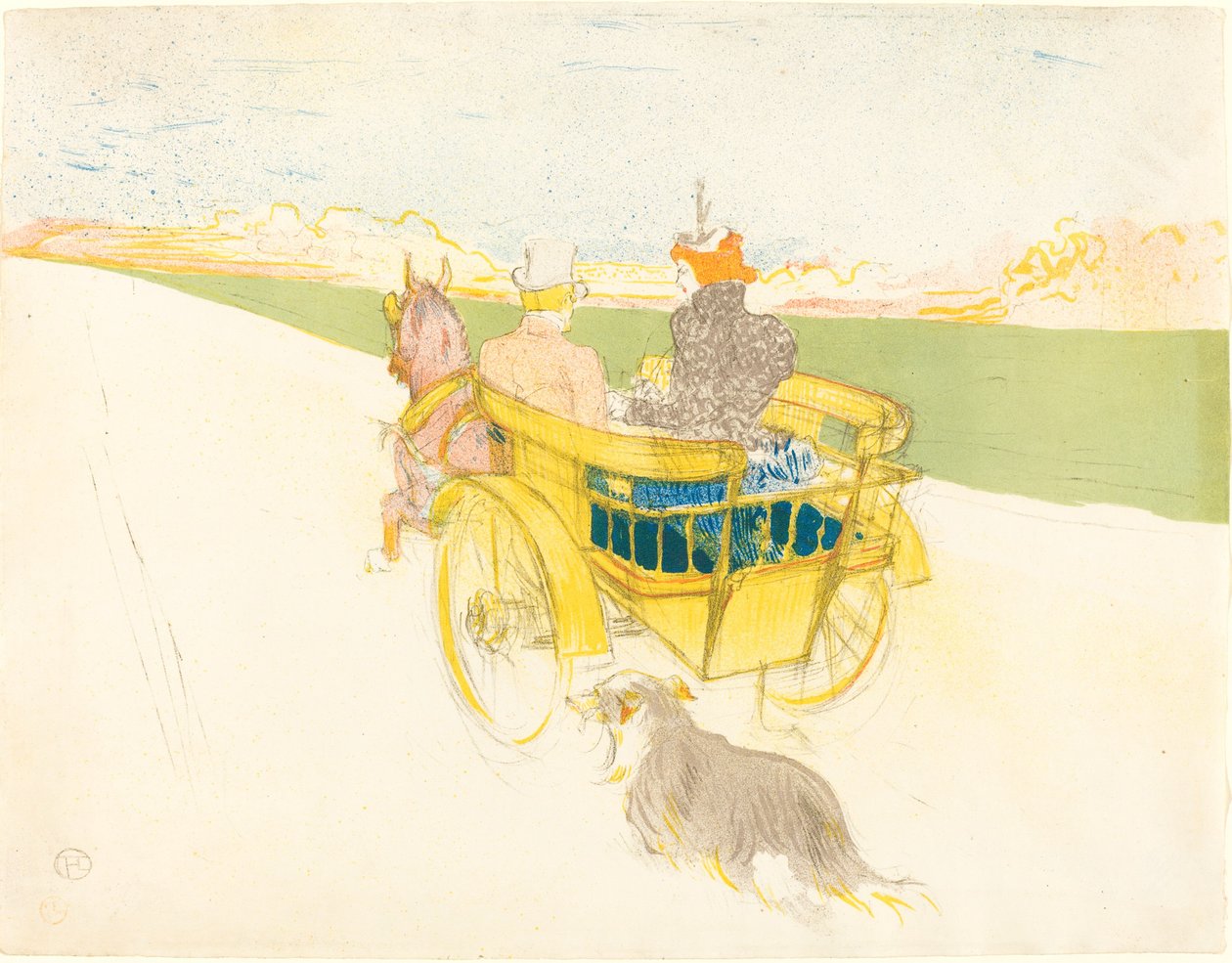Venkovský výlet od Henri de Toulouse Lautrec