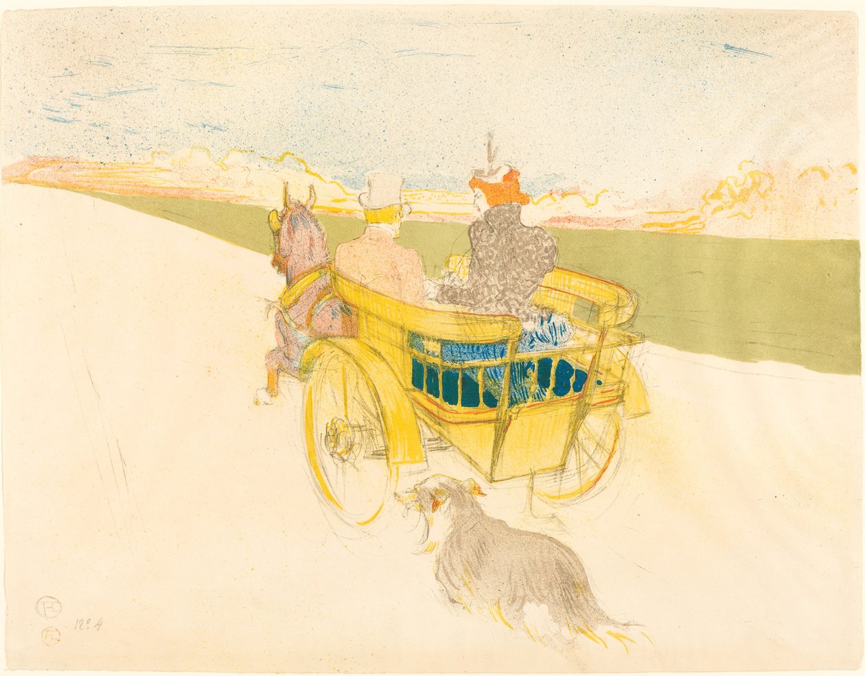 Venkovský výlet od Henri de Toulouse Lautrec