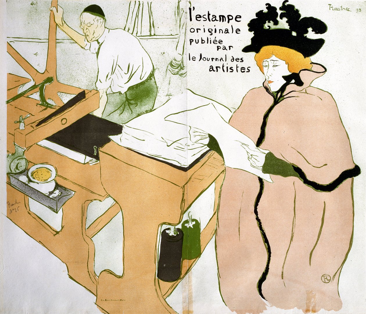 Obálka "Originální tisk" od Henri de Toulouse Lautrec