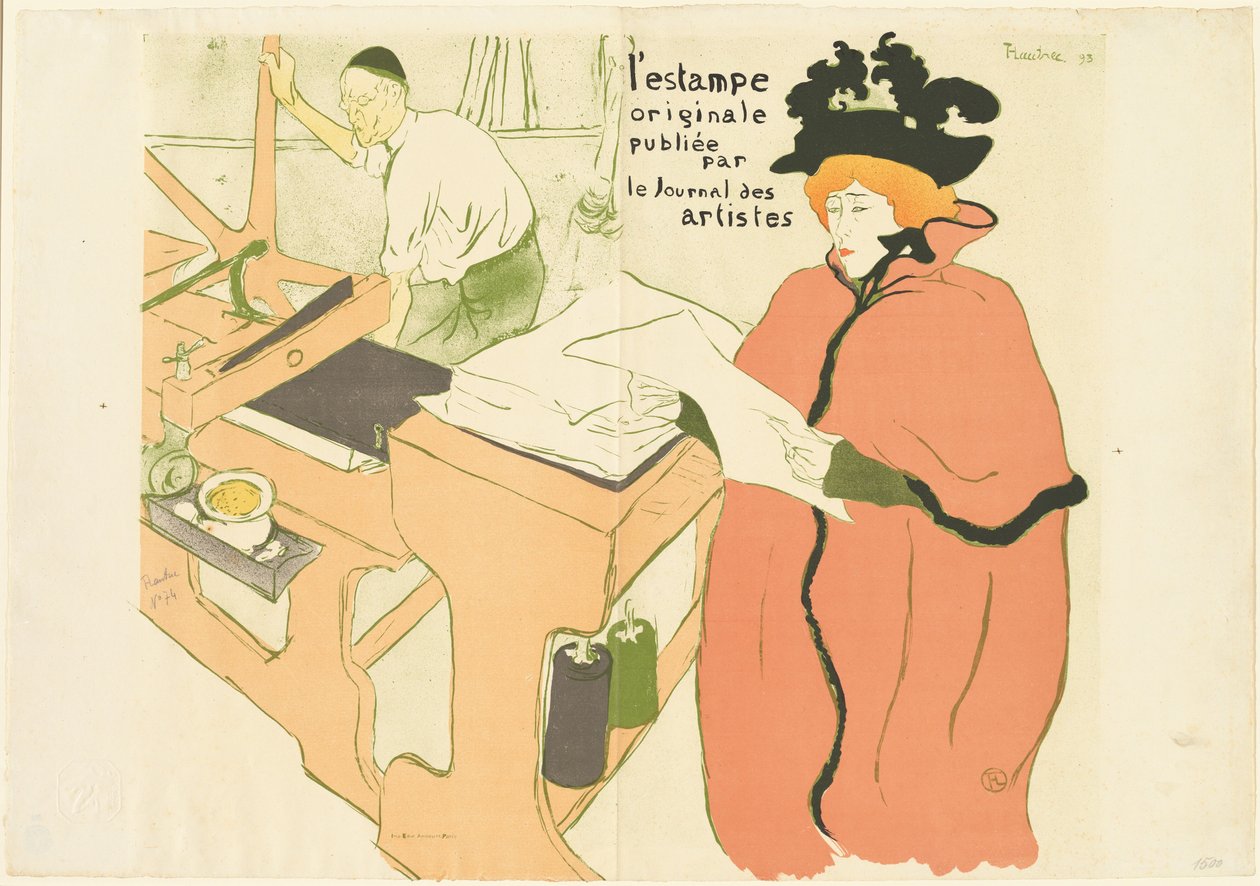 Obálka původního tisku Obálka původního tisku, 1893. od Henri de Toulouse Lautrec