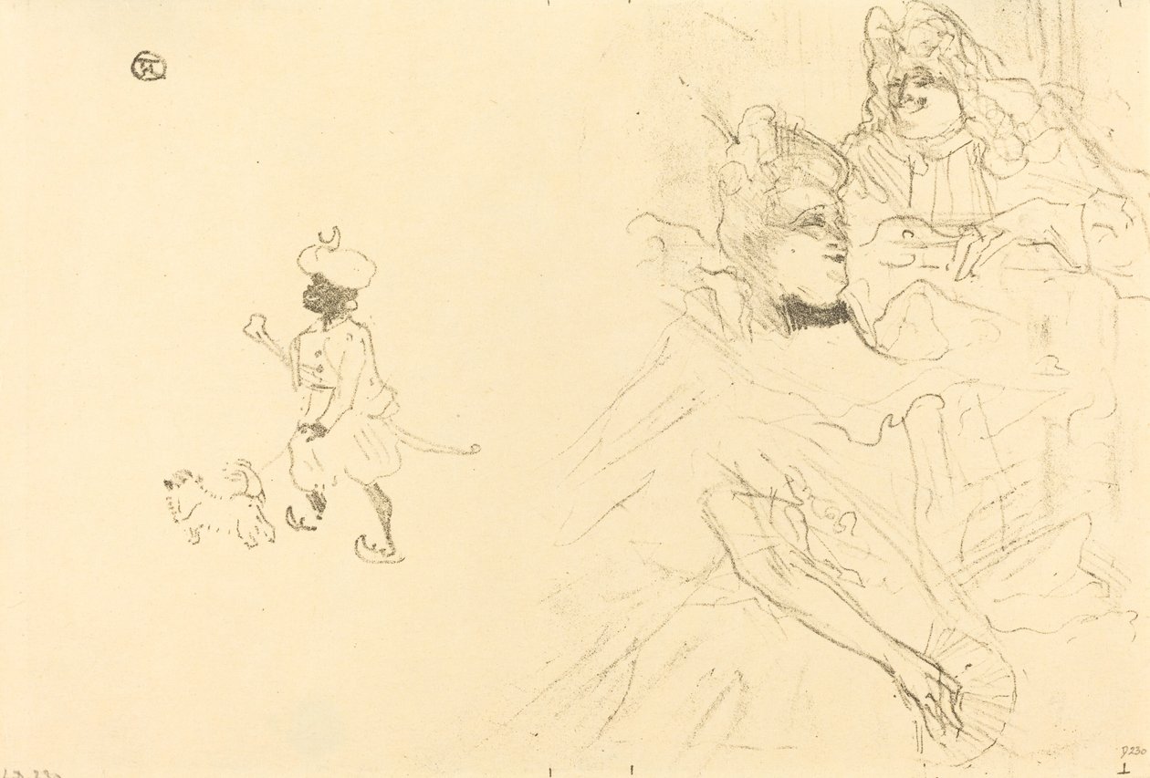 Obálka příkladu zamilované Ninon de Lenclos, 1897. od Henri de Toulouse Lautrec