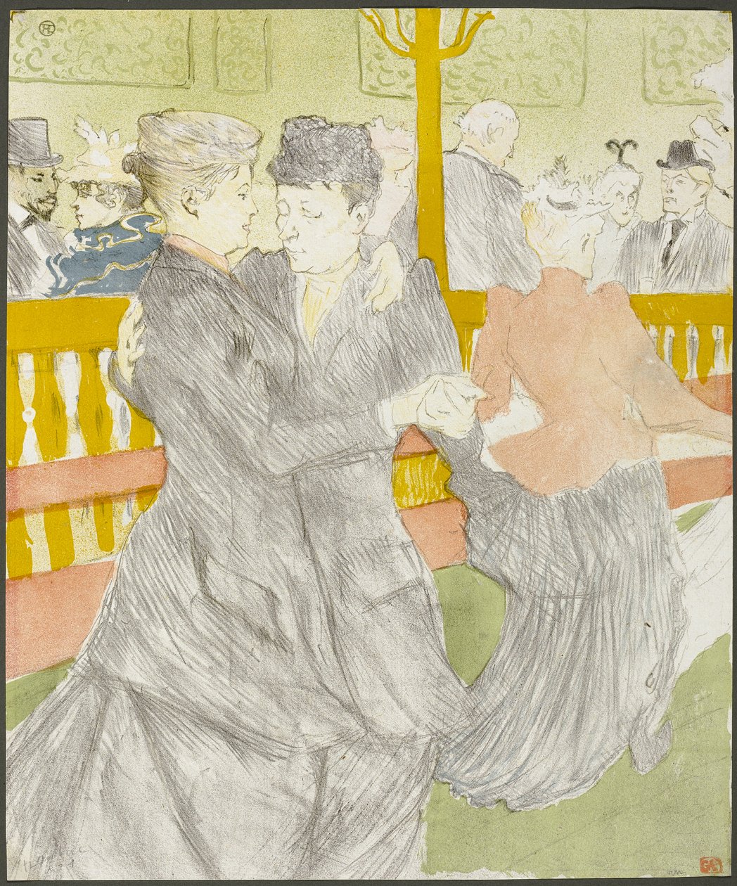 Tanec v Moulin Rouge od Henri de Toulouse Lautrec