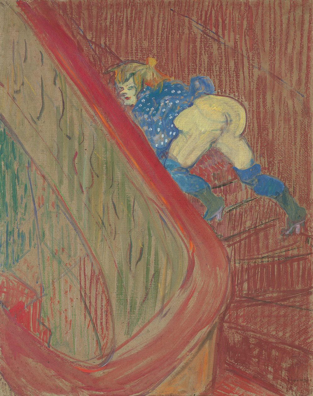 Na schodišti v Rue des Moulins, 1893 od Henri de Toulouse Lautrec