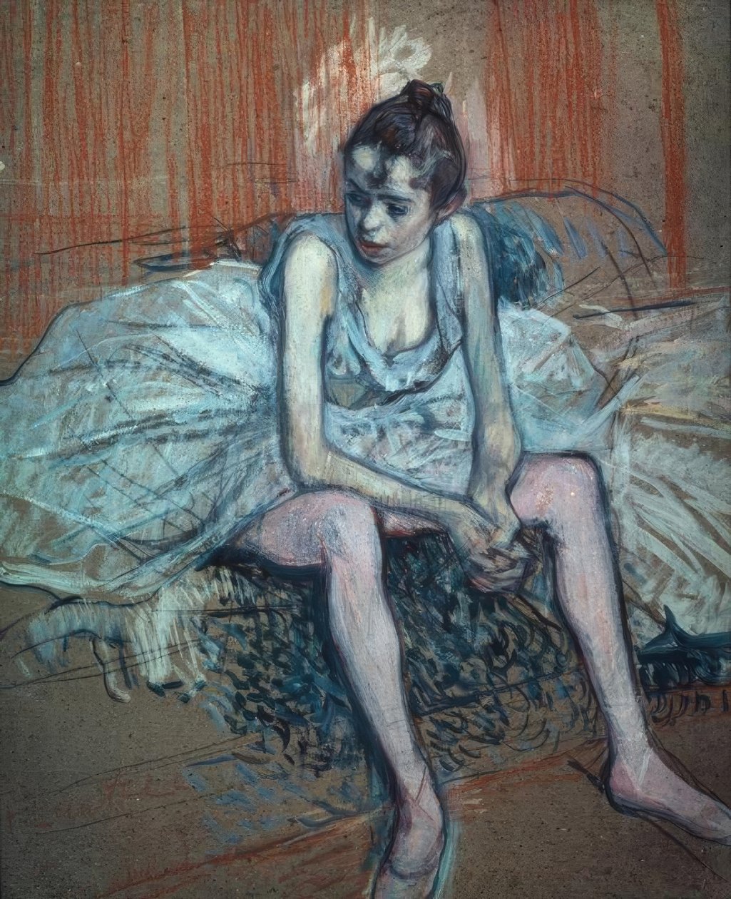 Sedící tanečník od Henri de Toulouse Lautrec
