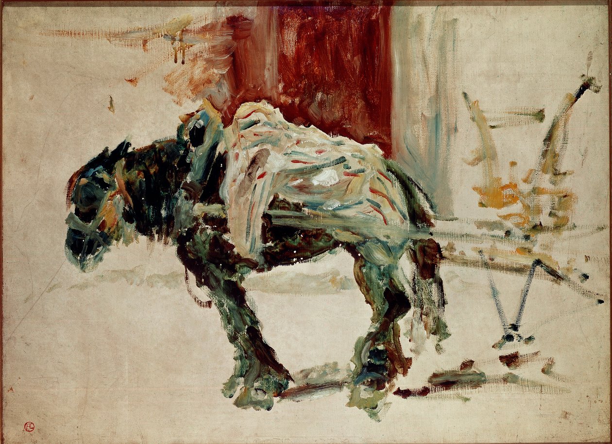 Tažný kůň do Celeyranu. Obraz Henri de Toulouse-Lautrec od Henri de Toulouse Lautrec