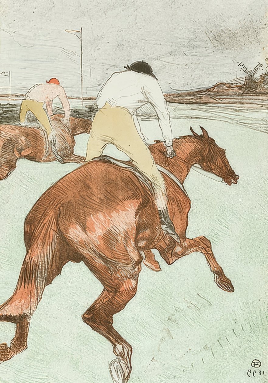 Žokej (Le Jockey). 1899 od Henri de Toulouse Lautrec