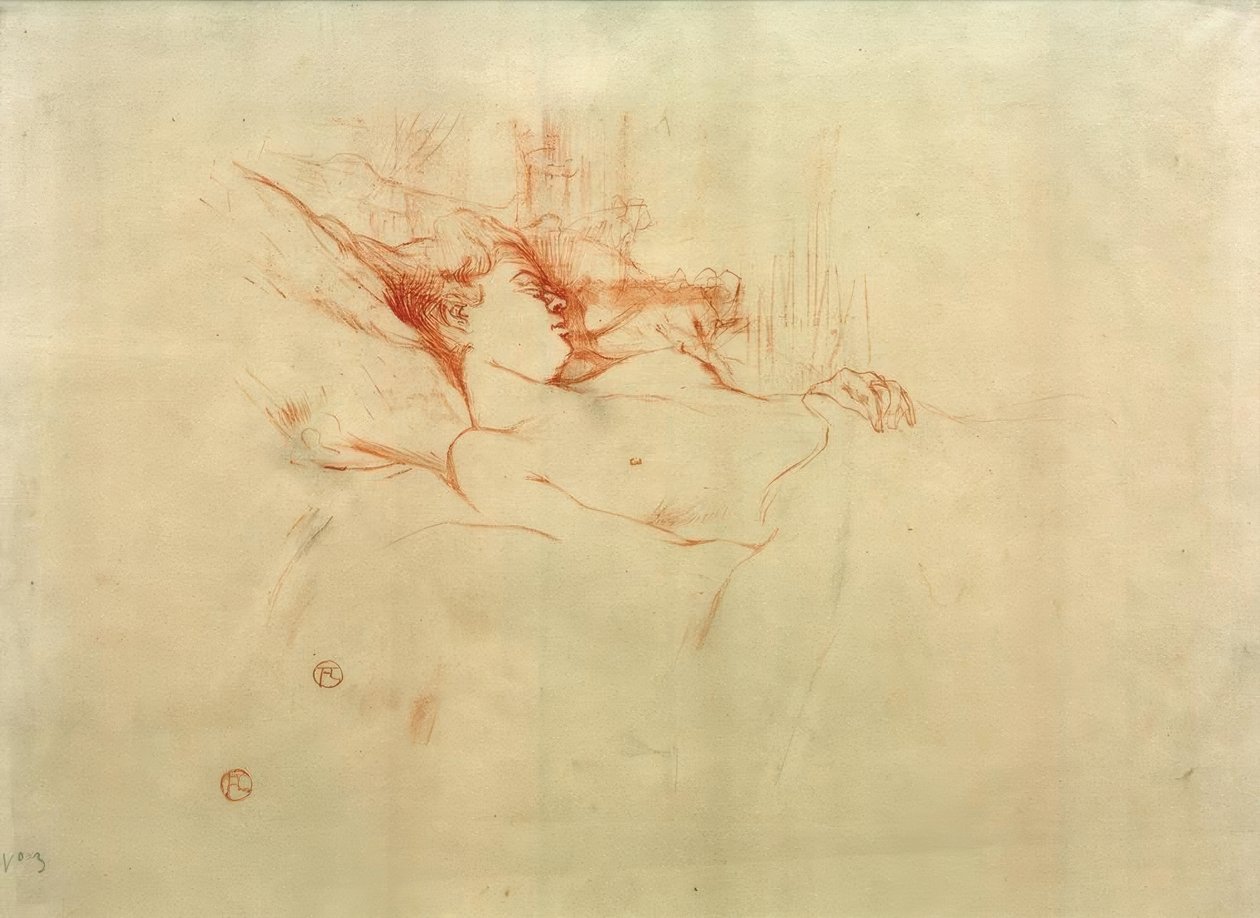 Spánek od Henri de Toulouse Lautrec