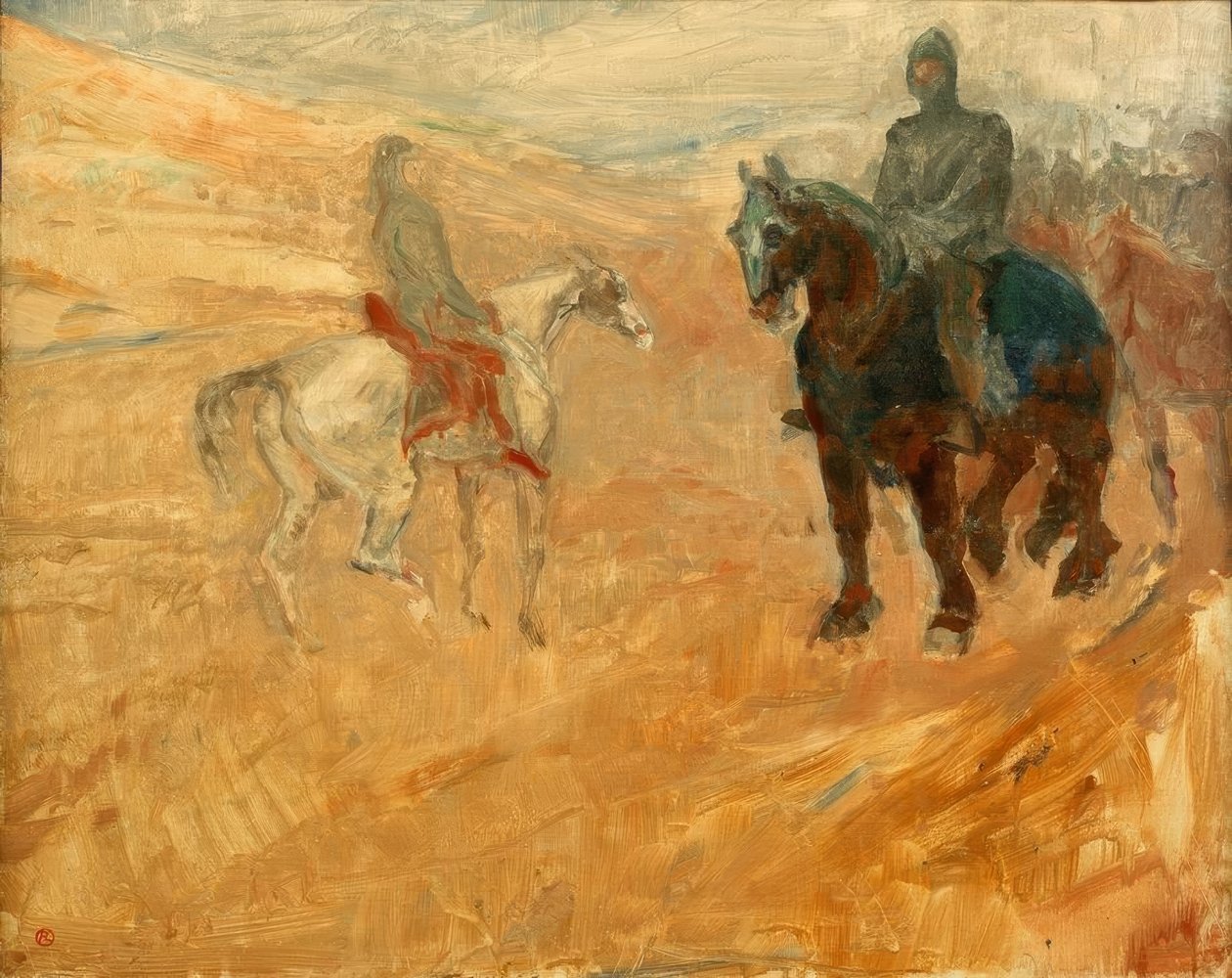 Dva rytíři v brnění od Henri de Toulouse Lautrec
