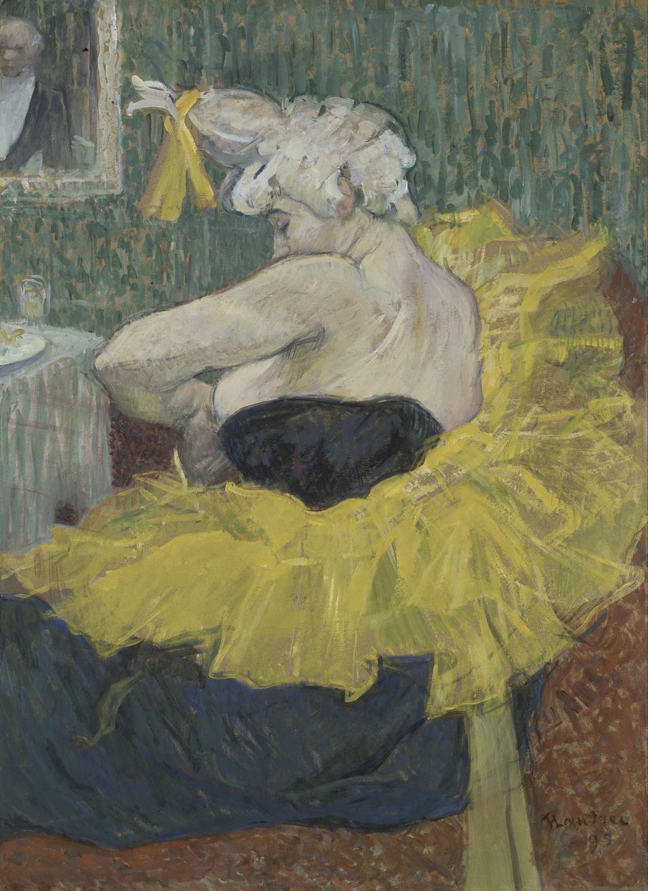 Die Clownesse Cha-U-Kao, 1895 od Henri de Toulouse Lautrec