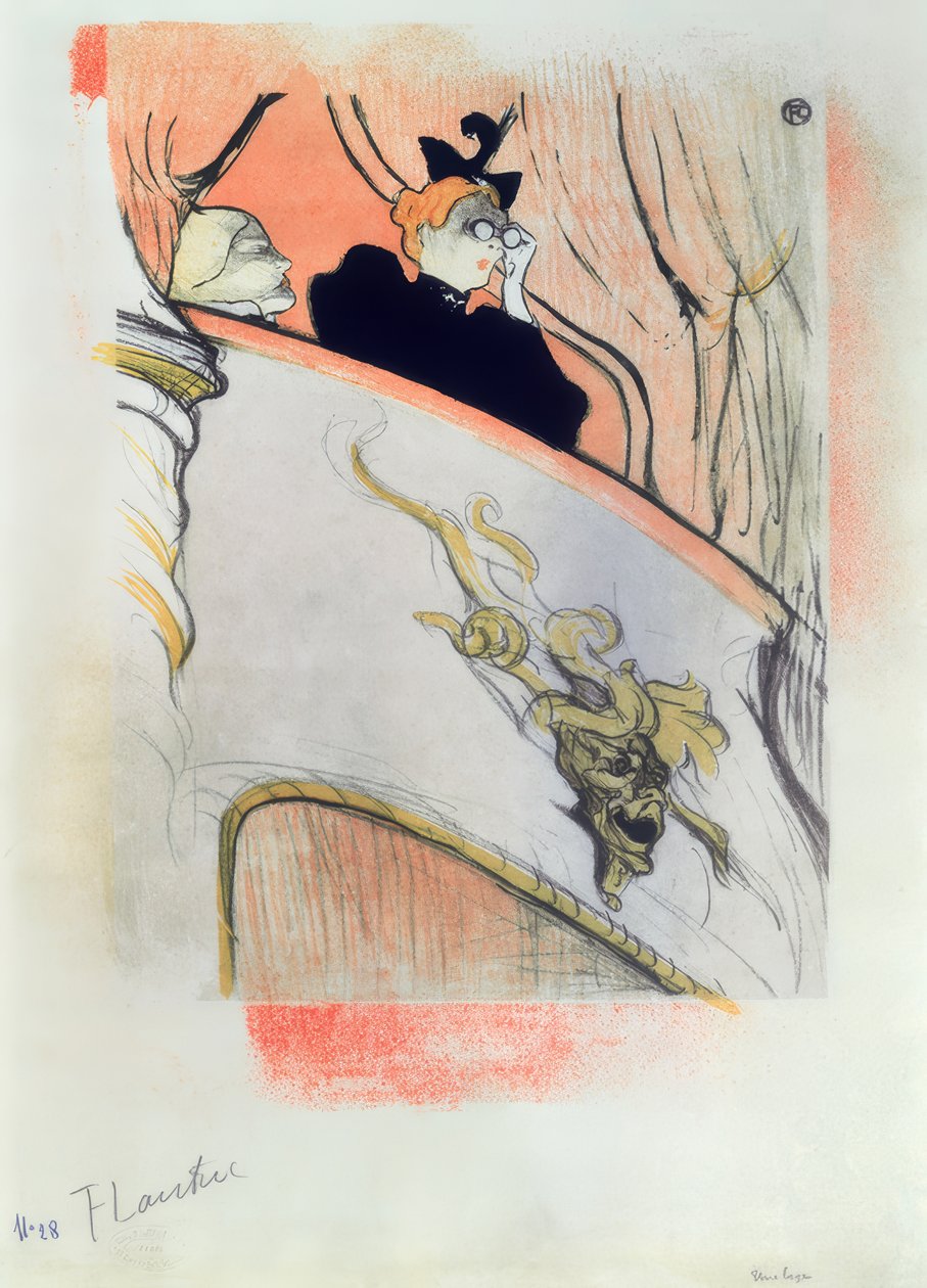 Krabice se zlatou maskou od Henri de Toulouse Lautrec