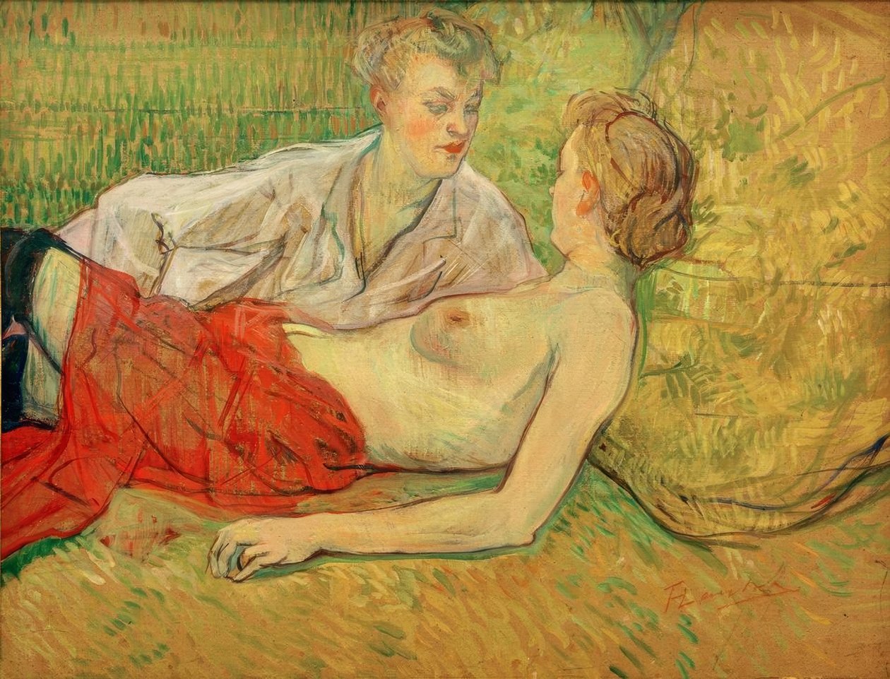 Ti dva přátelé od Henri de Toulouse Lautrec