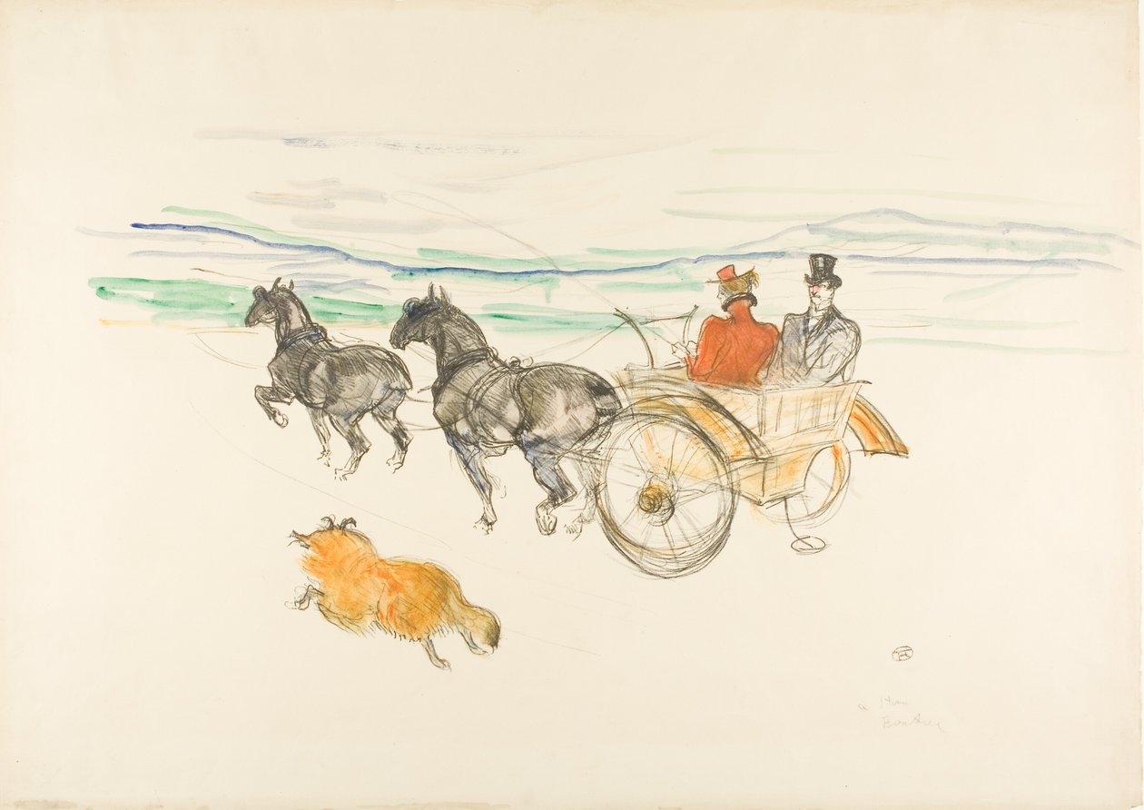 Dvojitý postroj od Henri de Toulouse Lautrec
