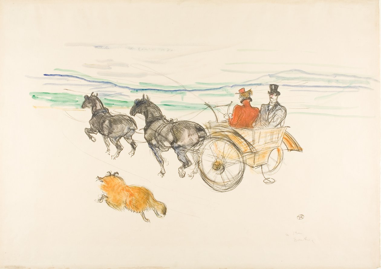 Dvojitý postroj od Henri de Toulouse Lautrec