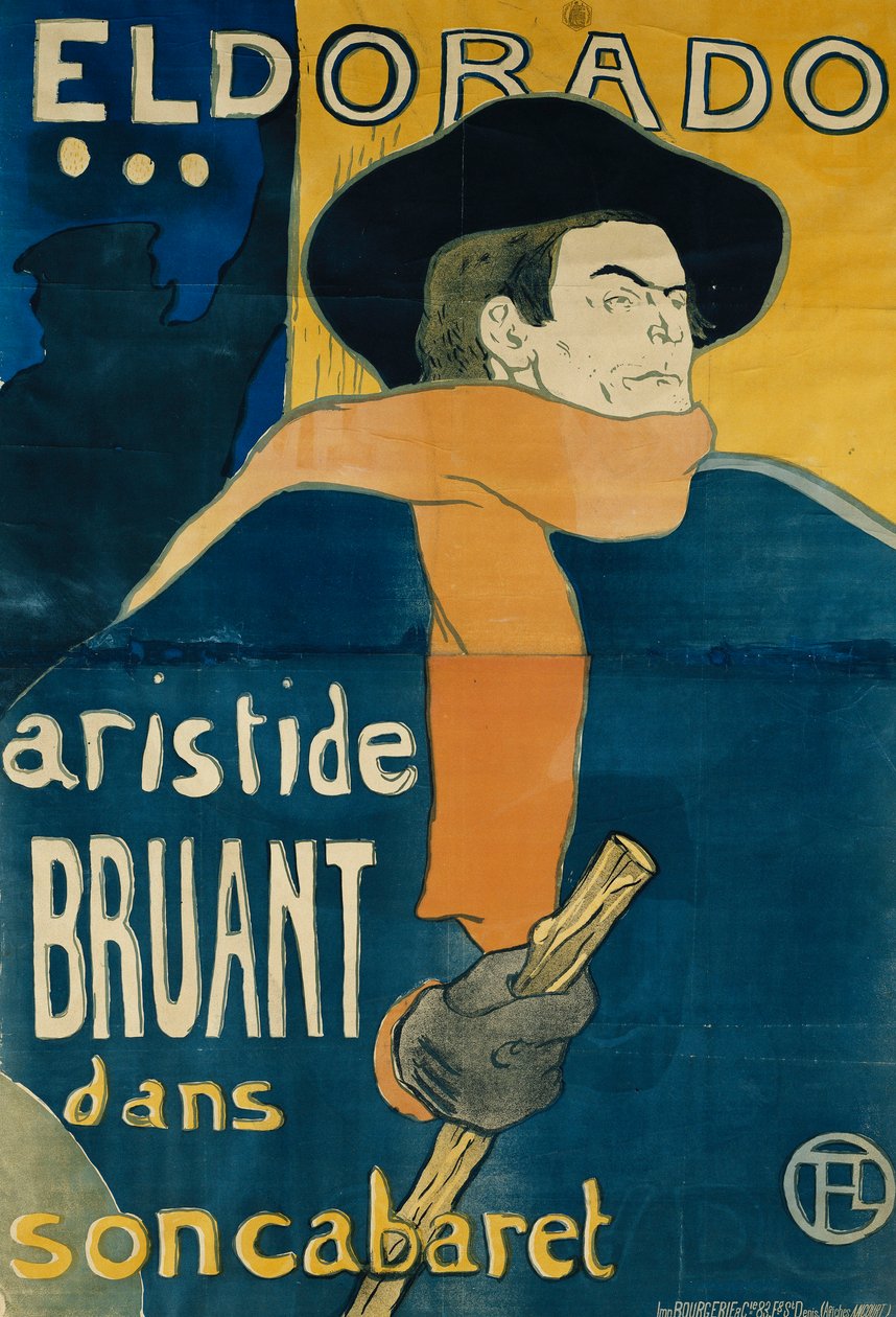 Eldorado, Aristide Bruant, 1892 od Henri de Toulouse Lautrec