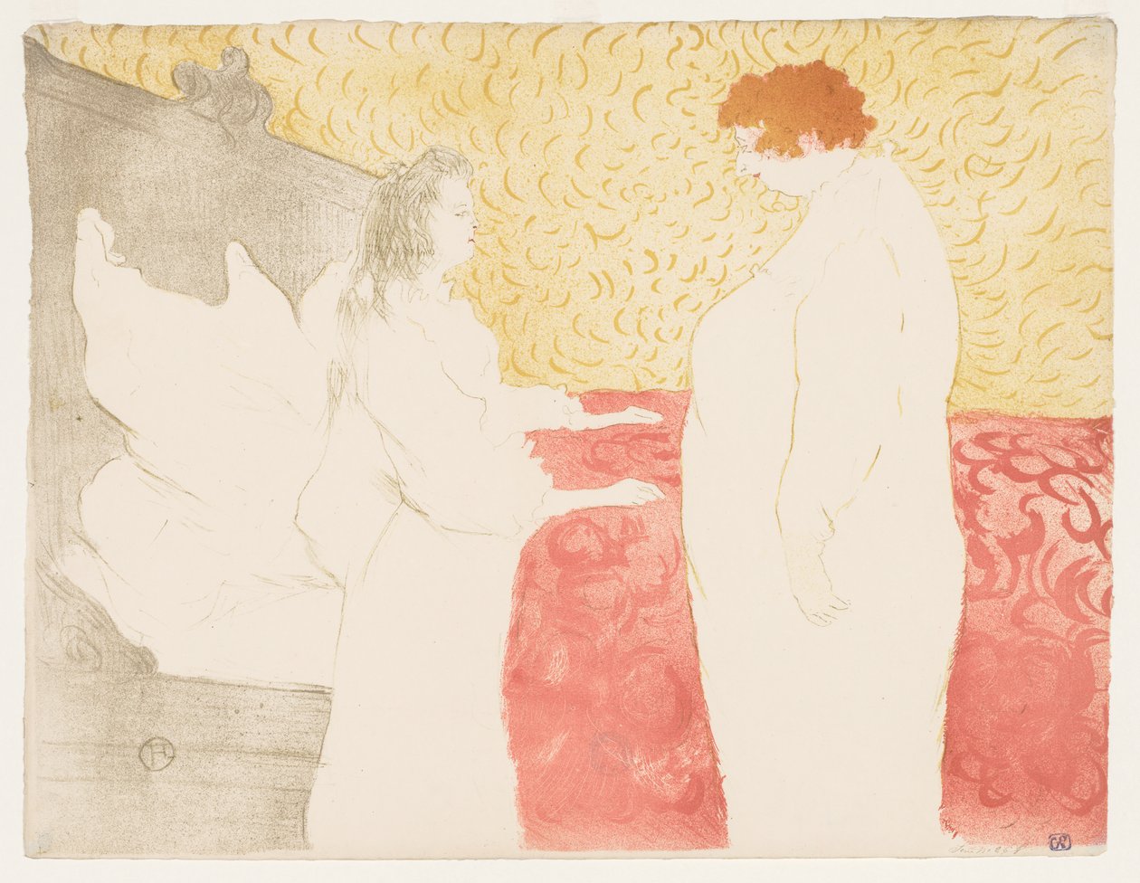 Elles: Žena v posteli od Henri de Toulouse Lautrec