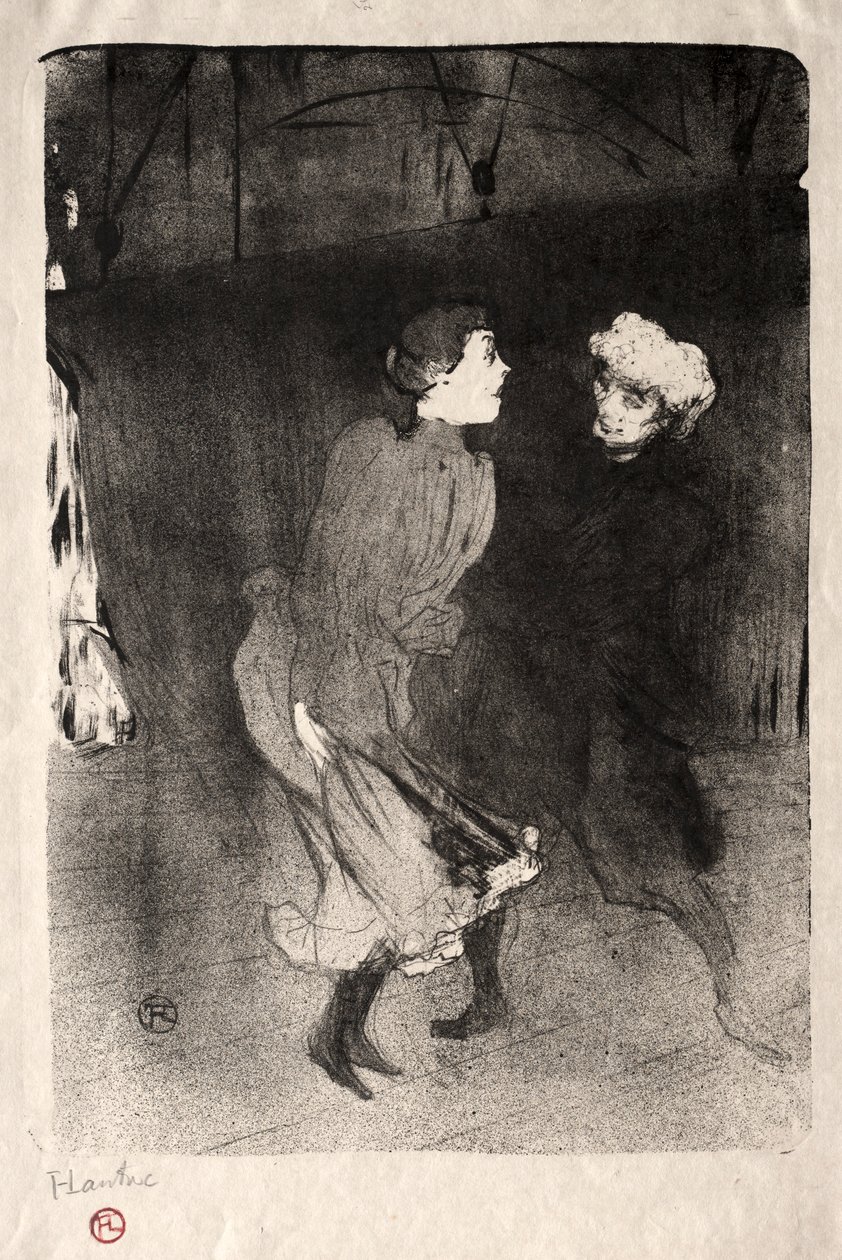 Emilienne dAlecon a Mariquita z Follies-Bergère, 1893. od Henri de Toulouse Lautrec