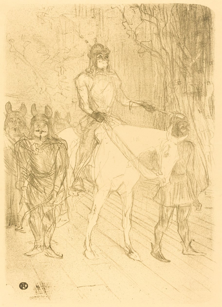 Vchod do Brasseur v "Chilperic" od Henri de Toulouse Lautrec