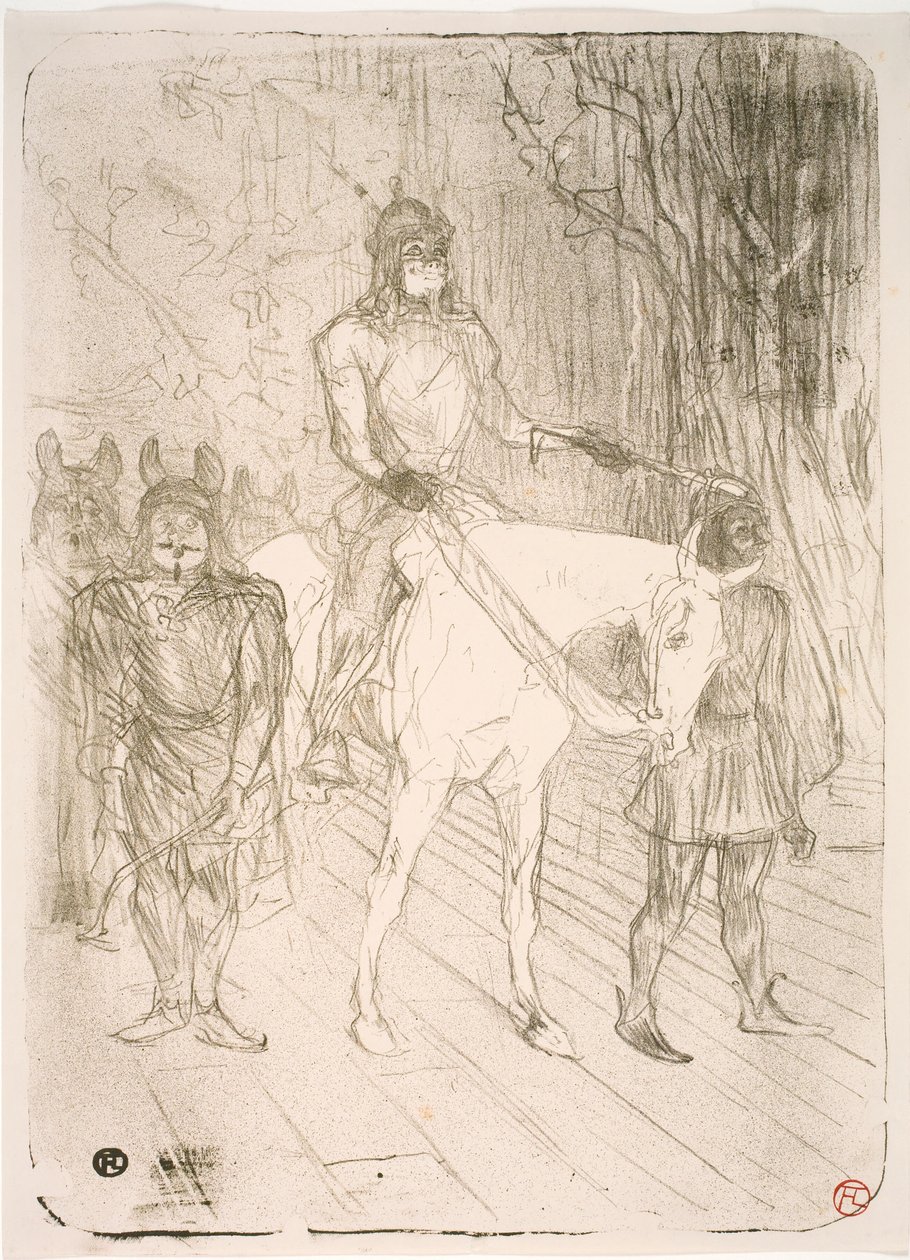 Vchod do Brasseur, v Chilpéric od Henri de Toulouse Lautrec