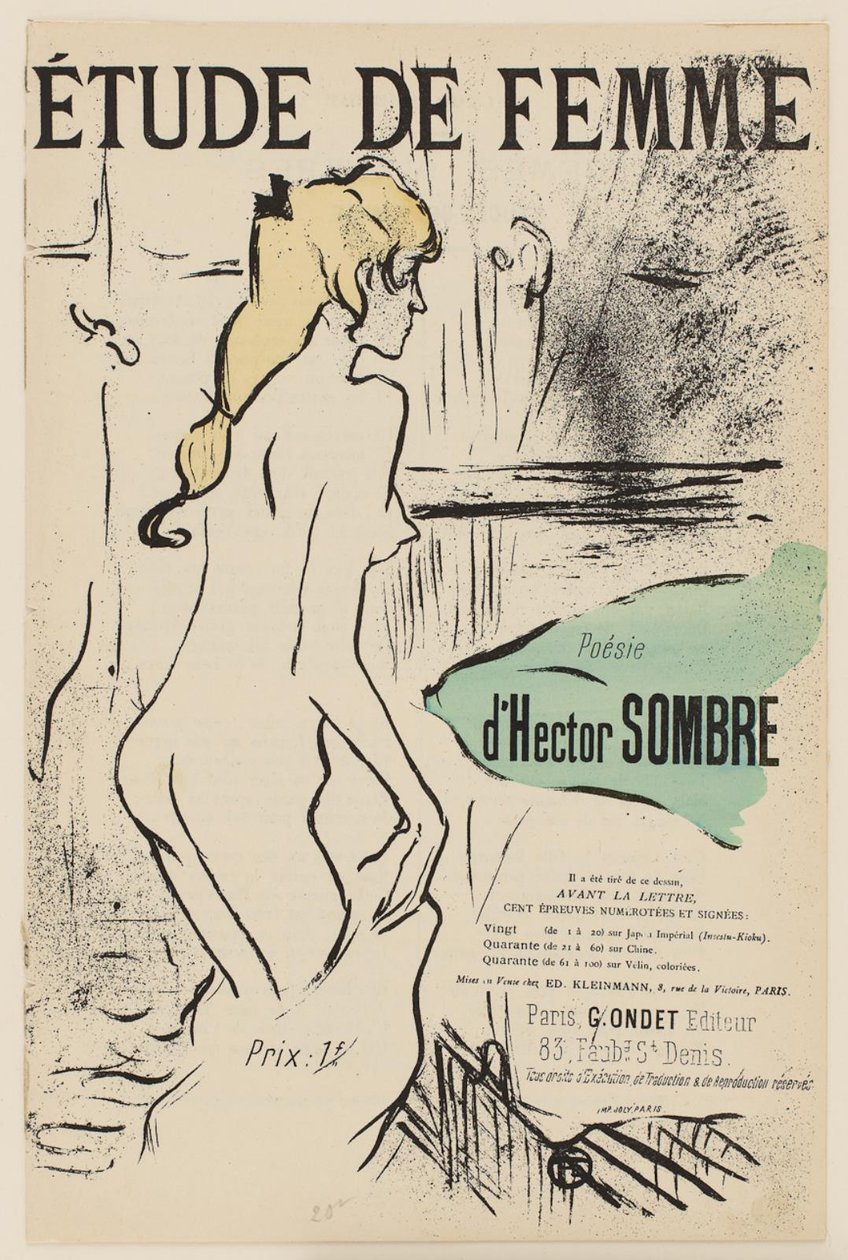 Studie pro ženy od Henri de Toulouse Lautrec