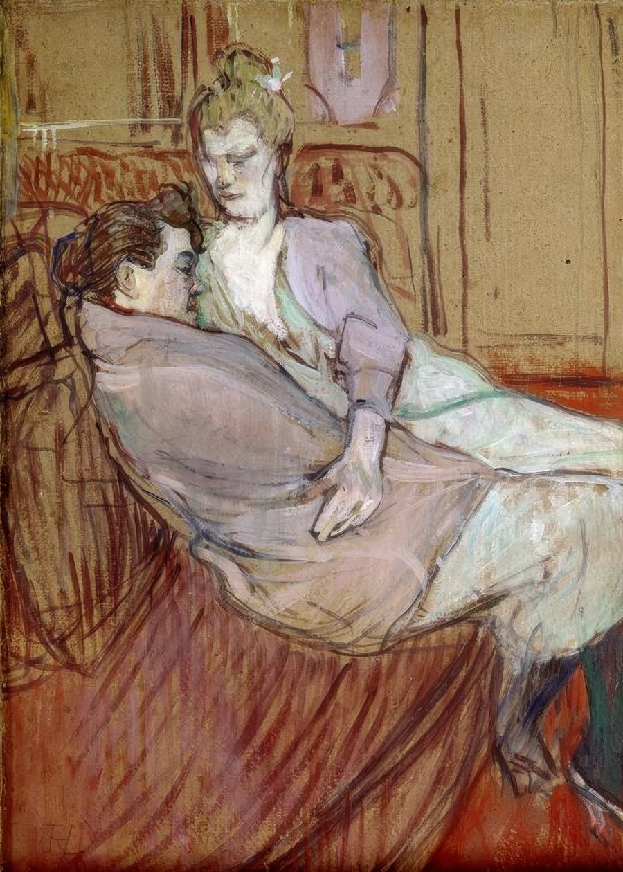 Studie pro dva přátele od Henri de Toulouse Lautrec