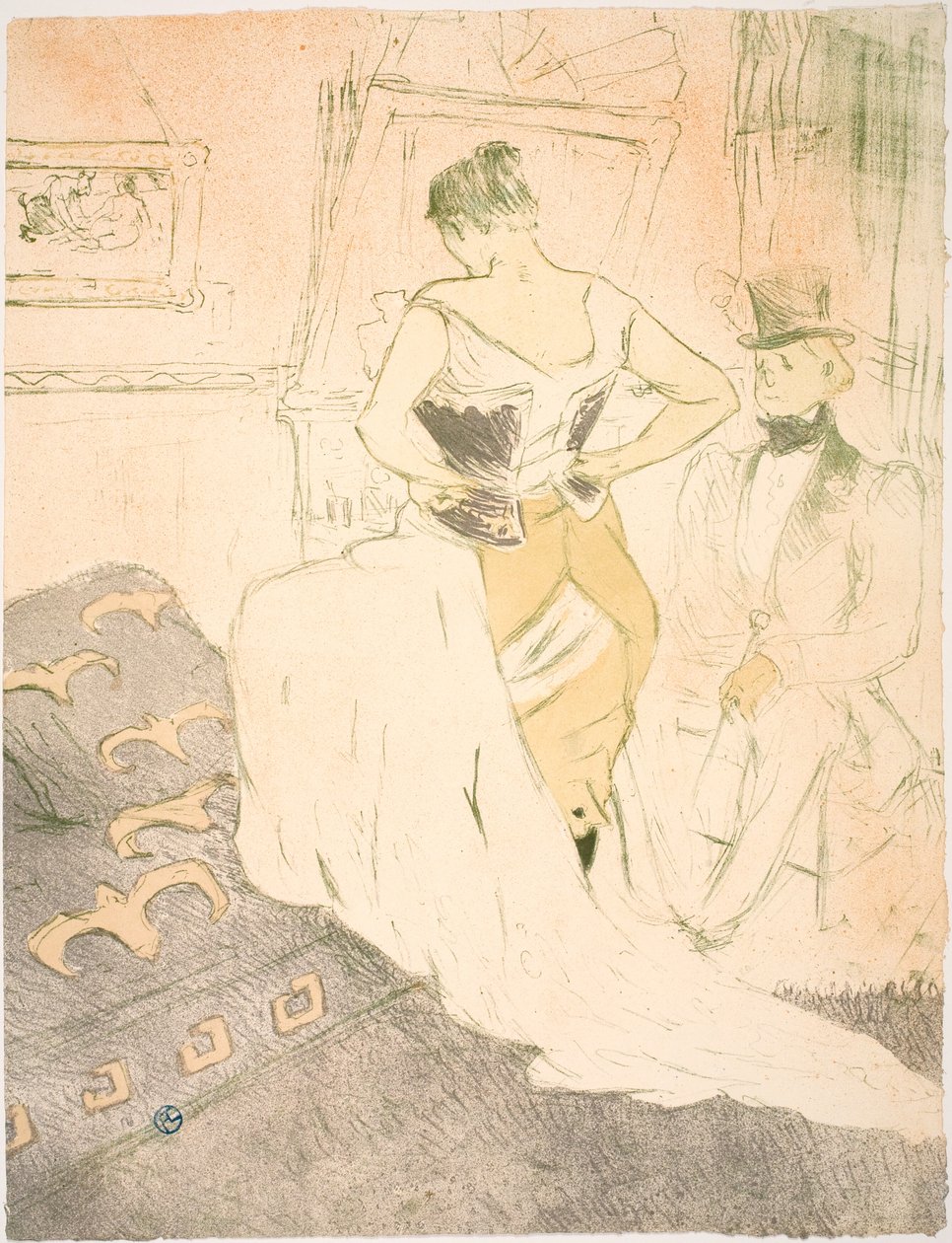 Žena v korzetu, Passage Conquest od Henri de Toulouse Lautrec