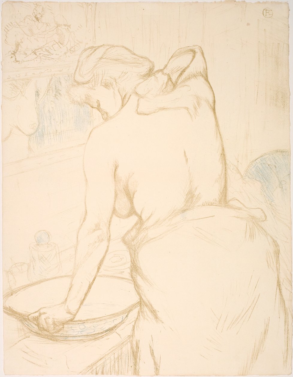 Žena se myje, toaleta od Henri de Toulouse Lautrec