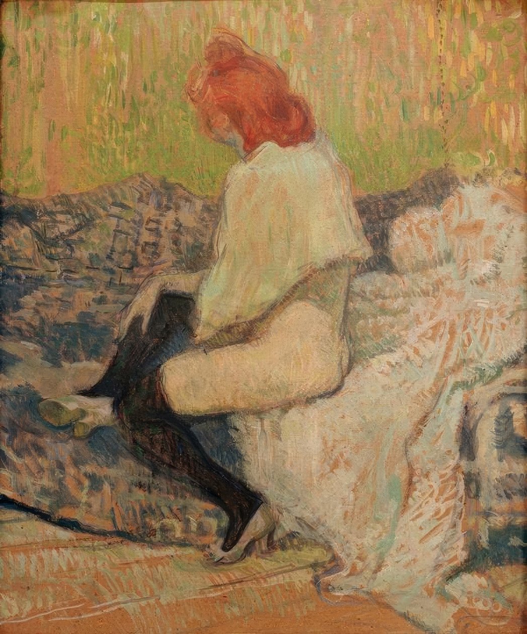Rusovlasá žena, Justine Dieuhl od Henri de Toulouse Lautrec