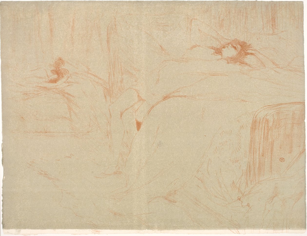 Žena na zádech, únava od Henri de Toulouse Lautrec