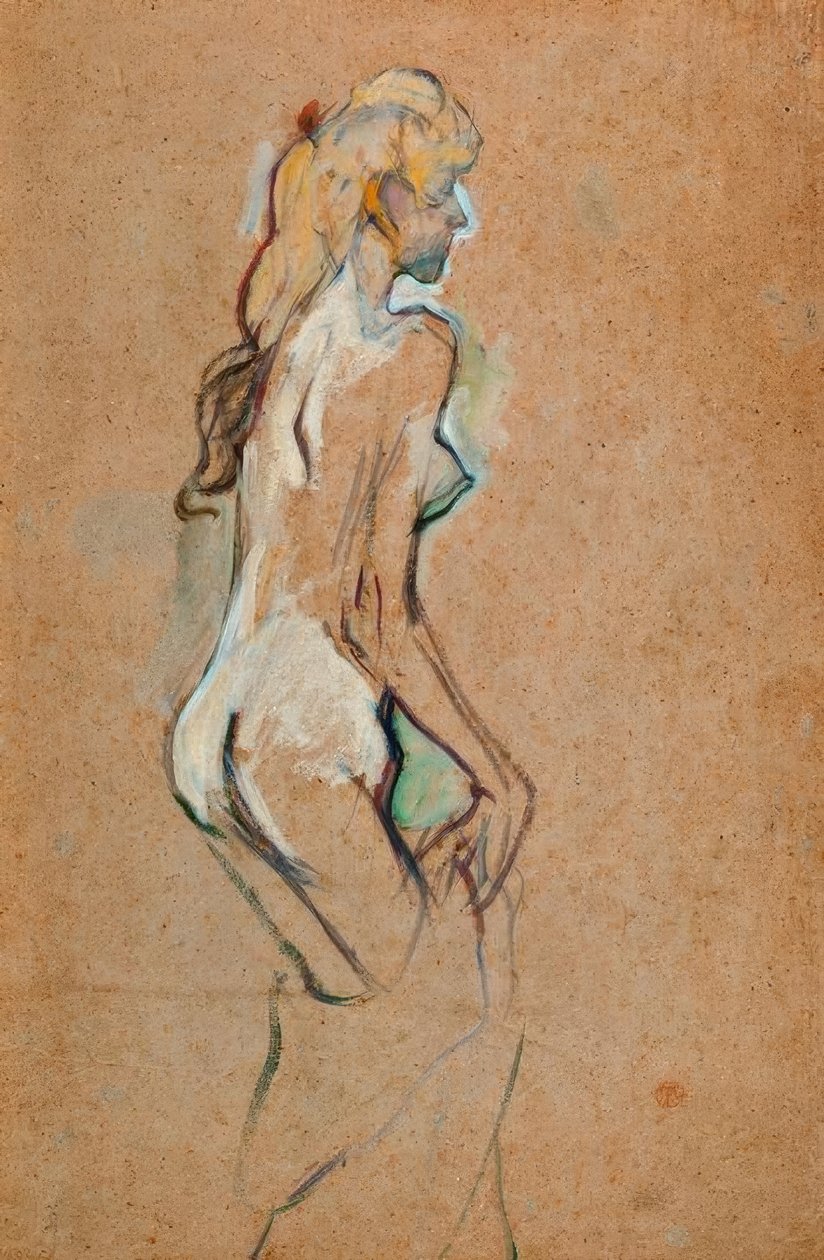 Nahá dívka od Henri de Toulouse Lautrec