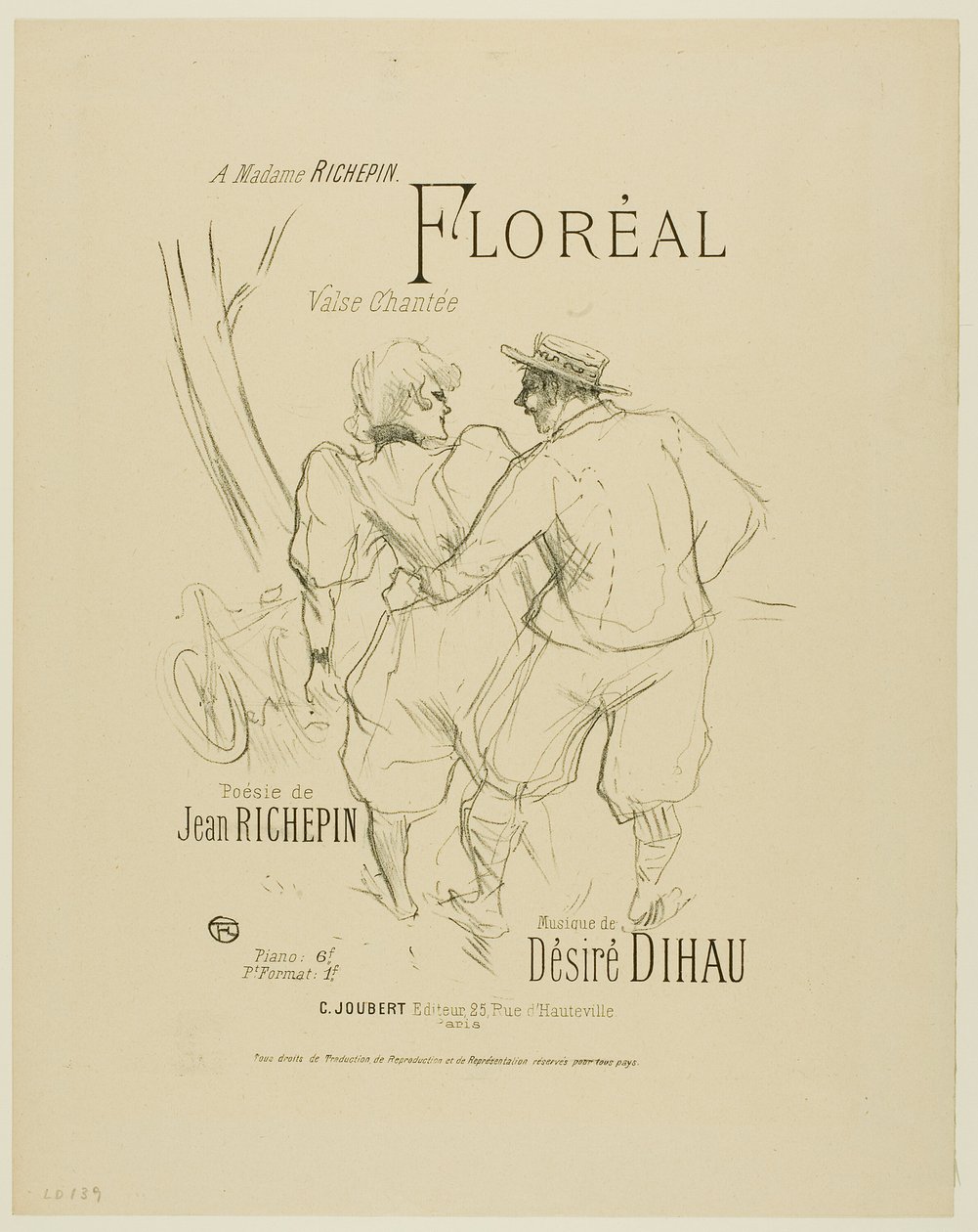 Floréal, z Melodies od Désiré Dihau od Henri de Toulouse Lautrec