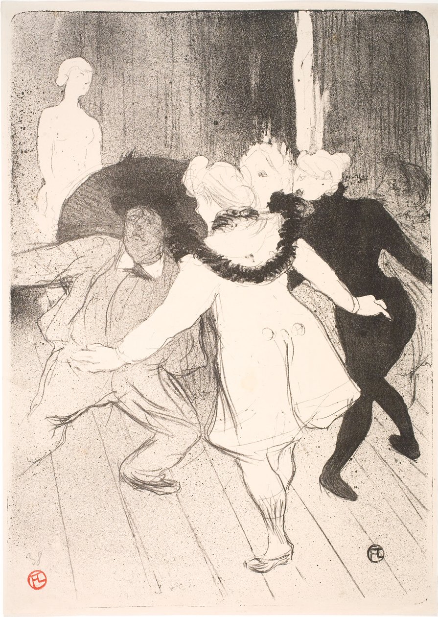 Pastýřka Follies. Skromnost monsieur Prudhomme od Henri de Toulouse Lautrec