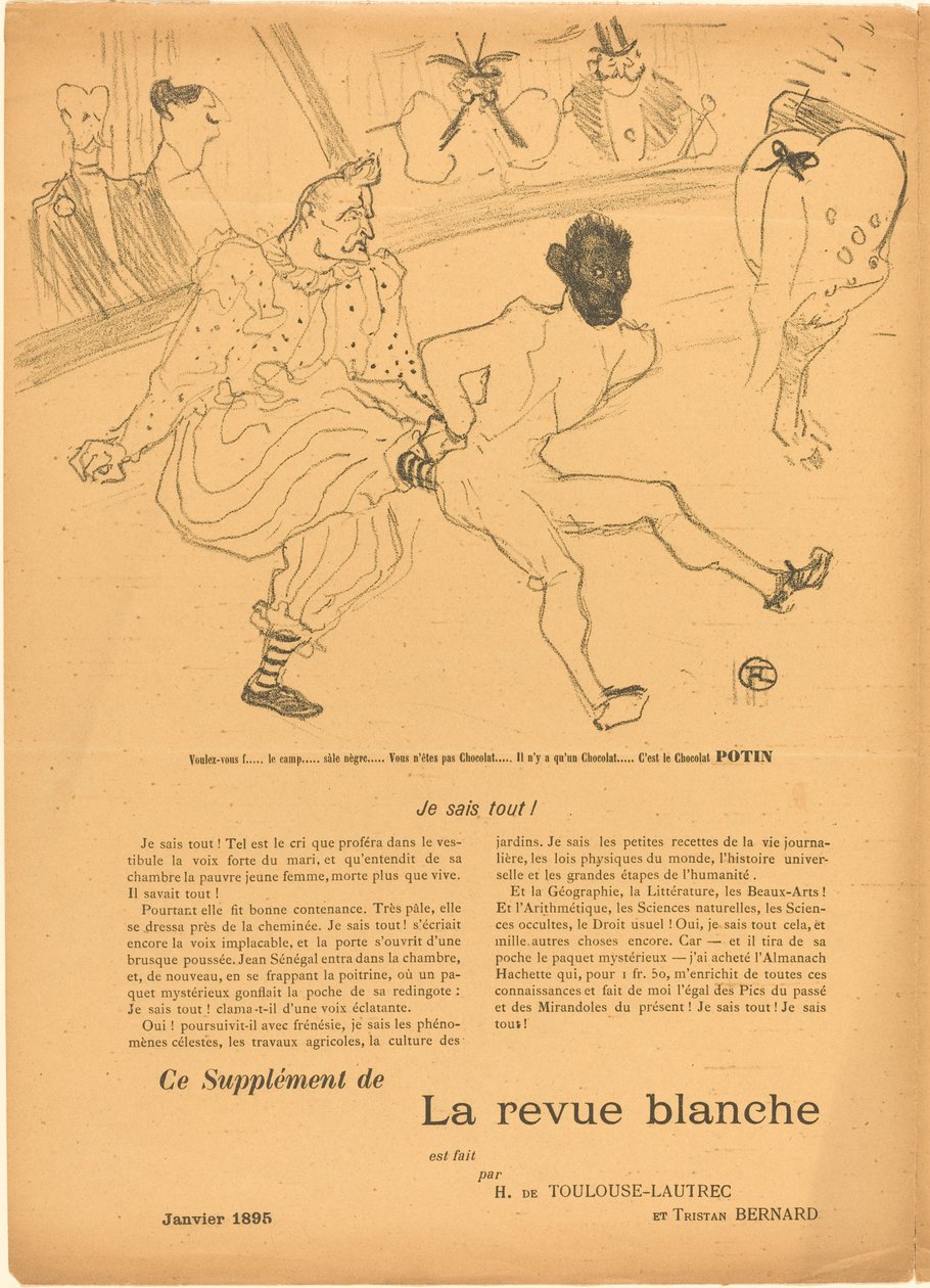 Footit a Chocolat (Footit et Chocolat) [levý obdélník] od Henri de Toulouse Lautrec
