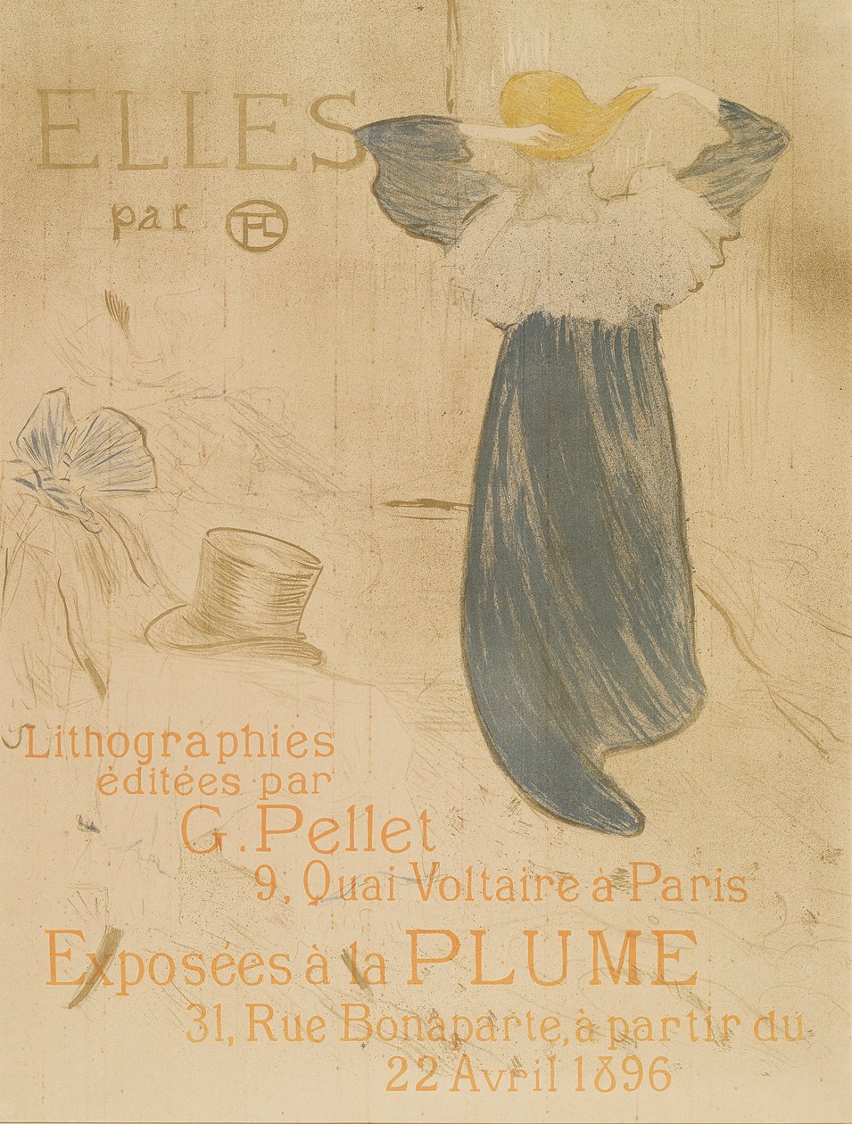 Frontispis pro Elles, 1896 od Henri de Toulouse Lautrec